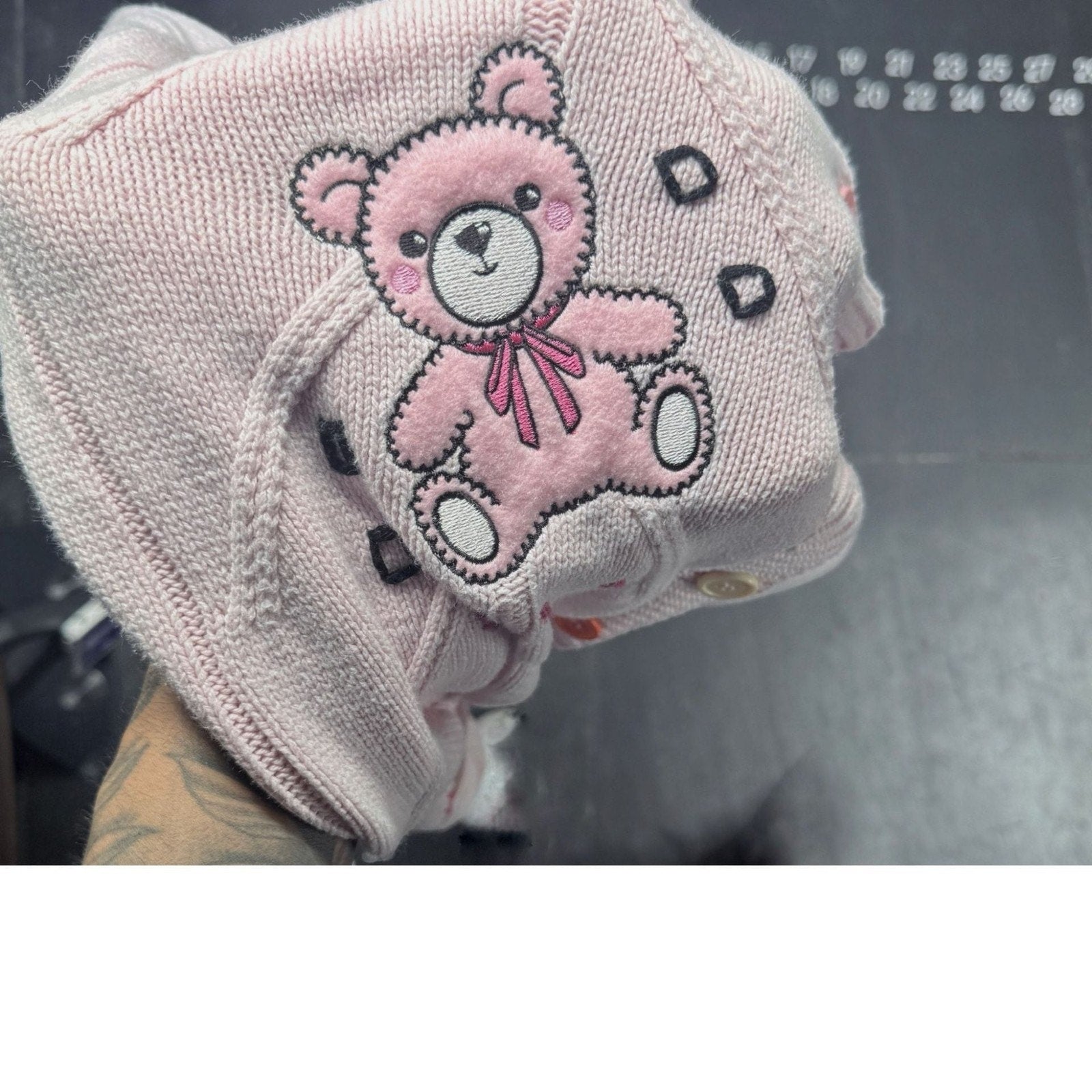 Fashion Nova Sweetest Memories Cable Knit Romper Pink Size L