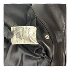 Acne Studios Nate Clean Leather Moto Biker Jacket Black