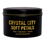 Soft Petals Luxury Soy Wax Crystal Candle  8 oz
