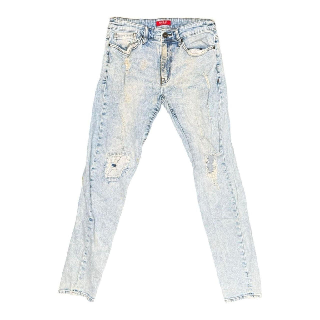 Guess slim tapered distressed jeans