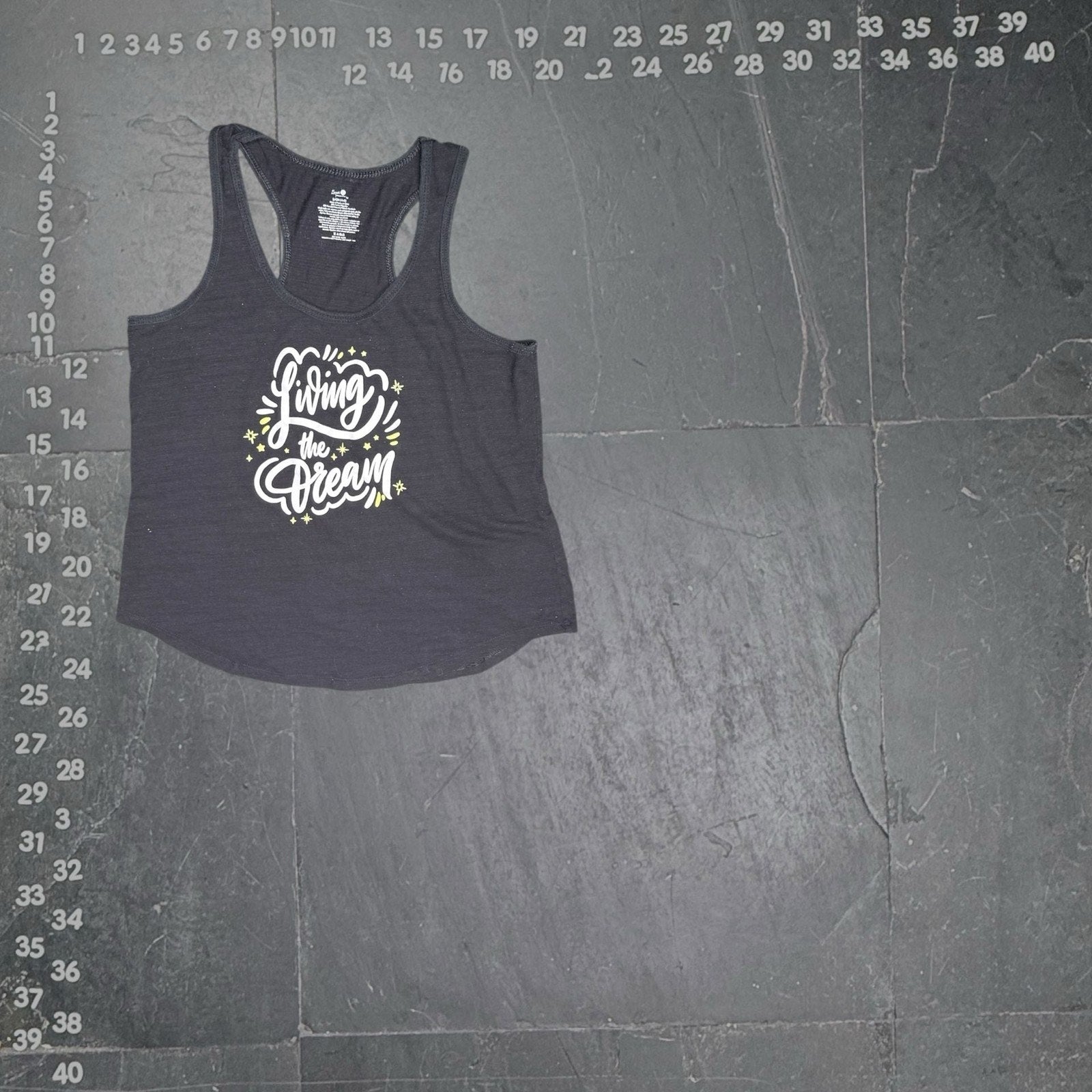 Secret Treasures Black Living the Dream Graphic Sleep Tank Top Size S