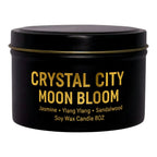 Moon Bloom Luxury Soy Wax Crystal Candle  8 oz