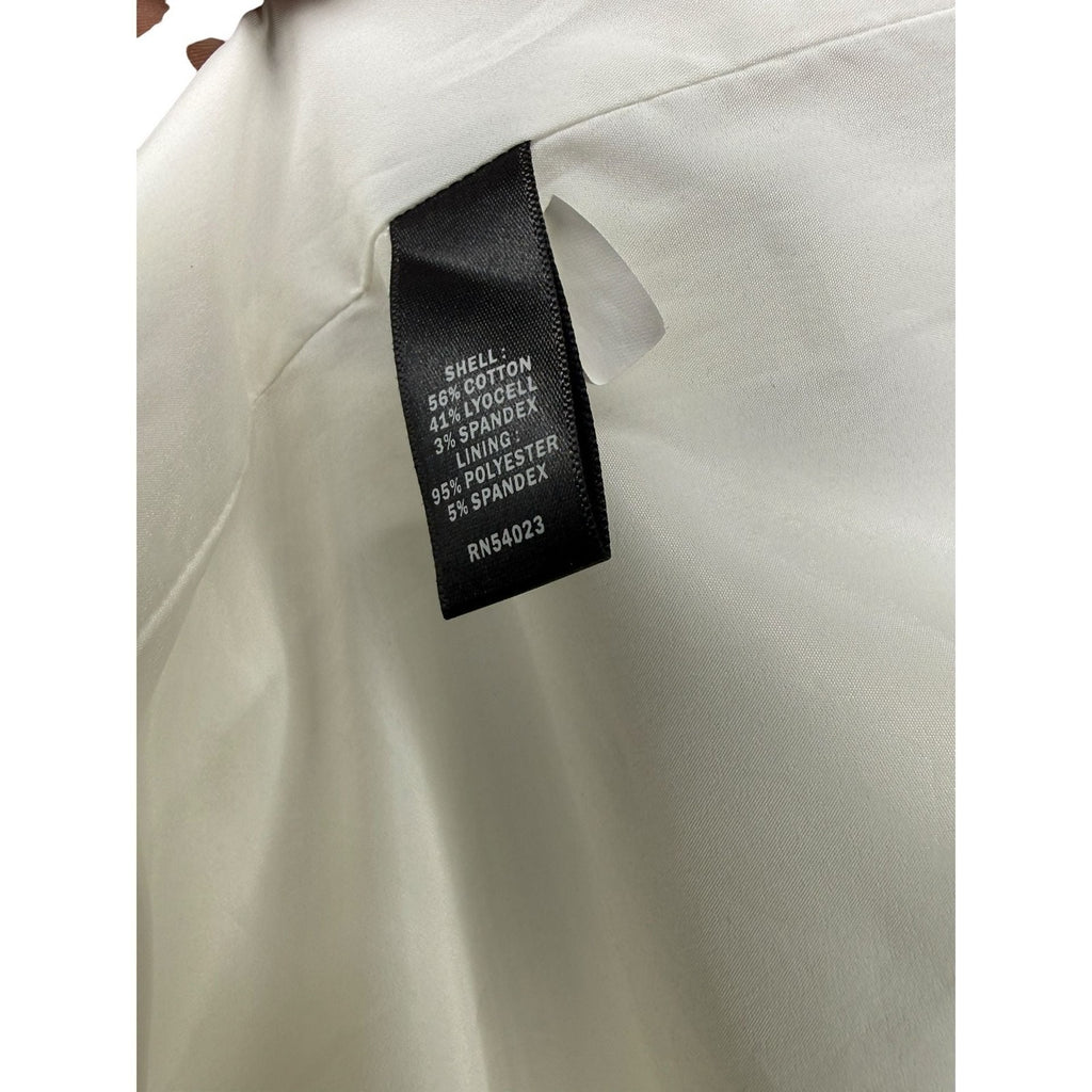Black Republic Sleeveless Sheath Dress, Cream White Midi, Women's Size 10