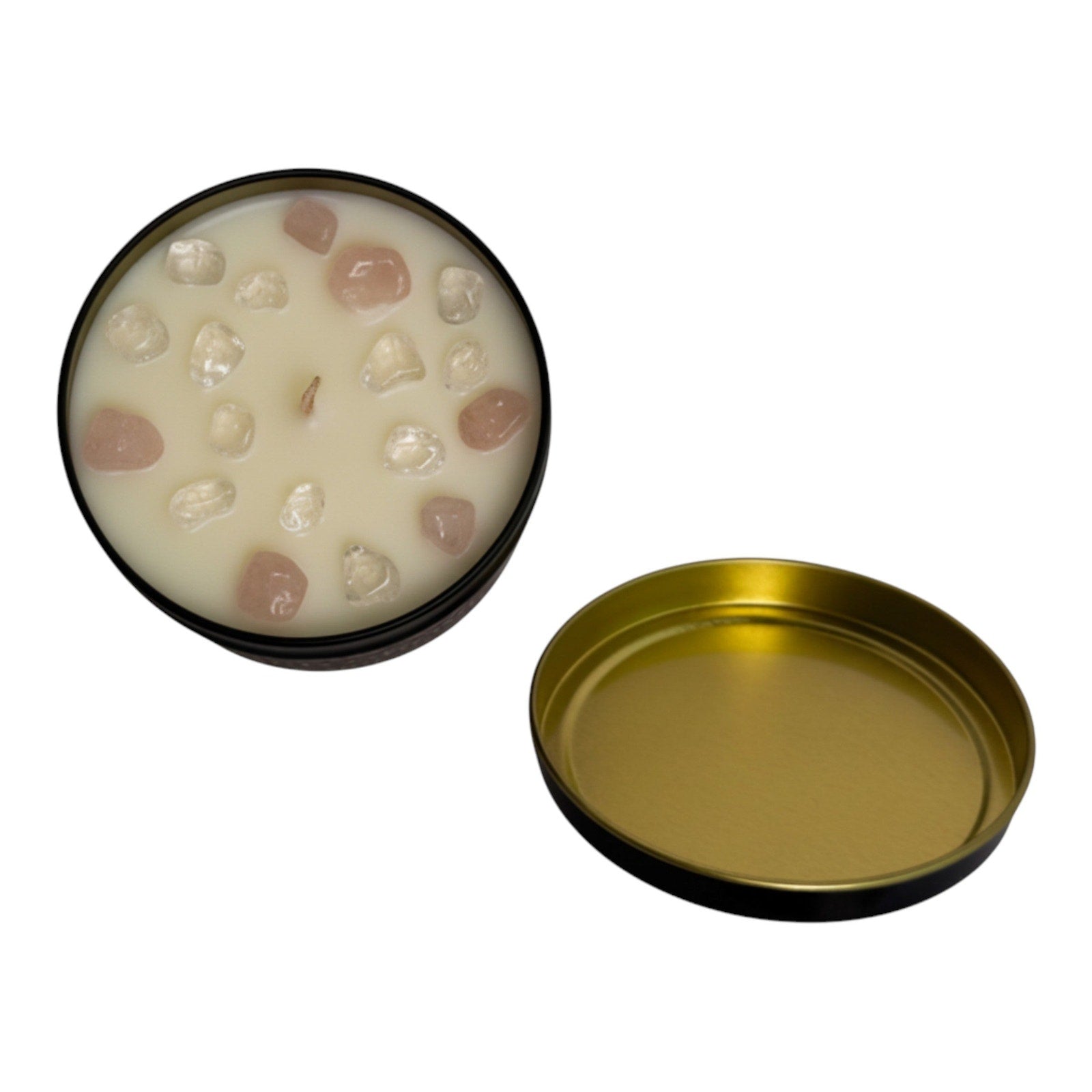 Soft Petals Luxury Soy Wax Crystal Candle  8 oz