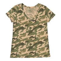 Universal Thread Women's Camo V-Neck T-Shirt Size L
