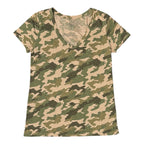 Universal Thread Women's Camo V-Neck T-Shirt Size L