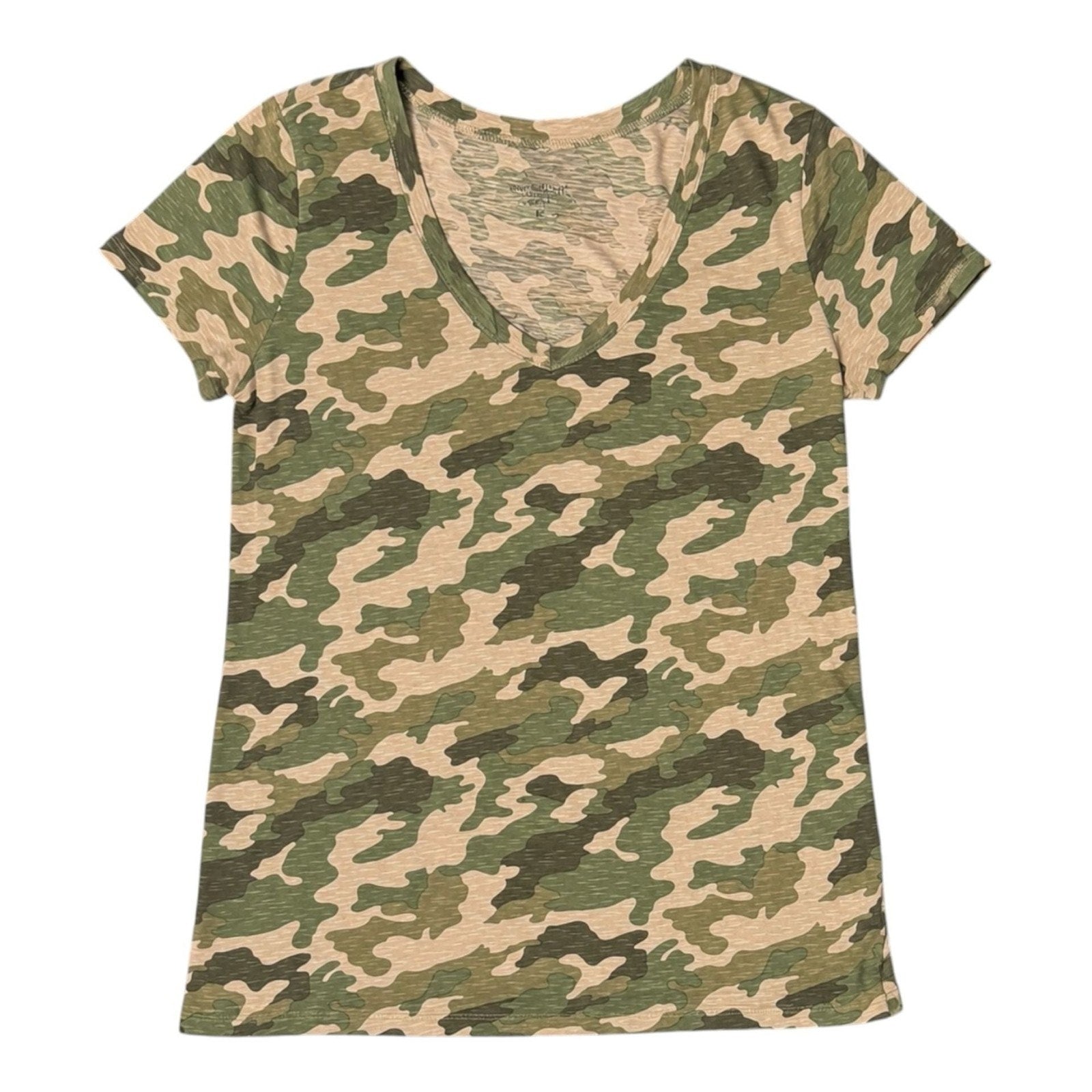 Universal Thread Women's Camo V-Neck T-Shirt Size L