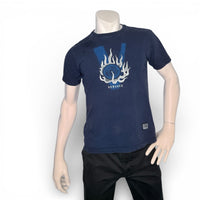 Vintage Versace Jeans Couture Medusa Flame Logo Navy Blue T-Shirt