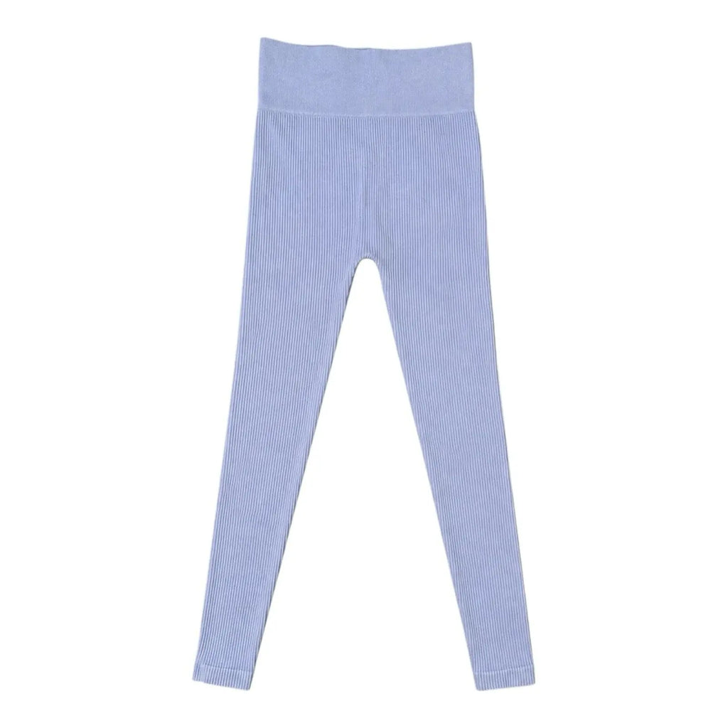 Aura Ribbed Seamless Leggings Size S/M Aura