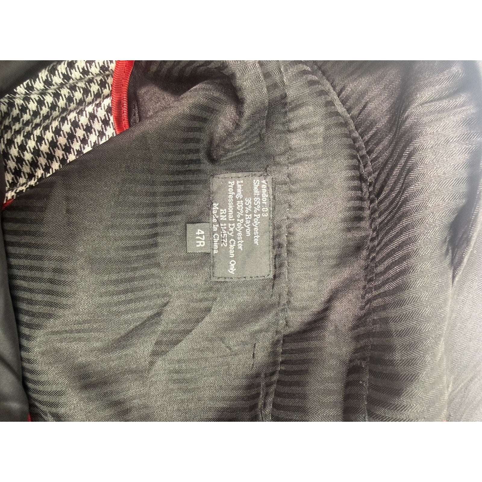 Pallini Men's Gray Houndstooth Pleated Dress Pants Size 47R