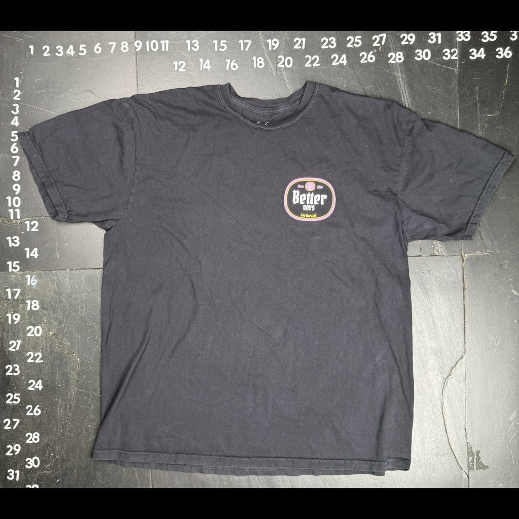 Lyfe Better Days Graphic T-Shirt Black Size XL
