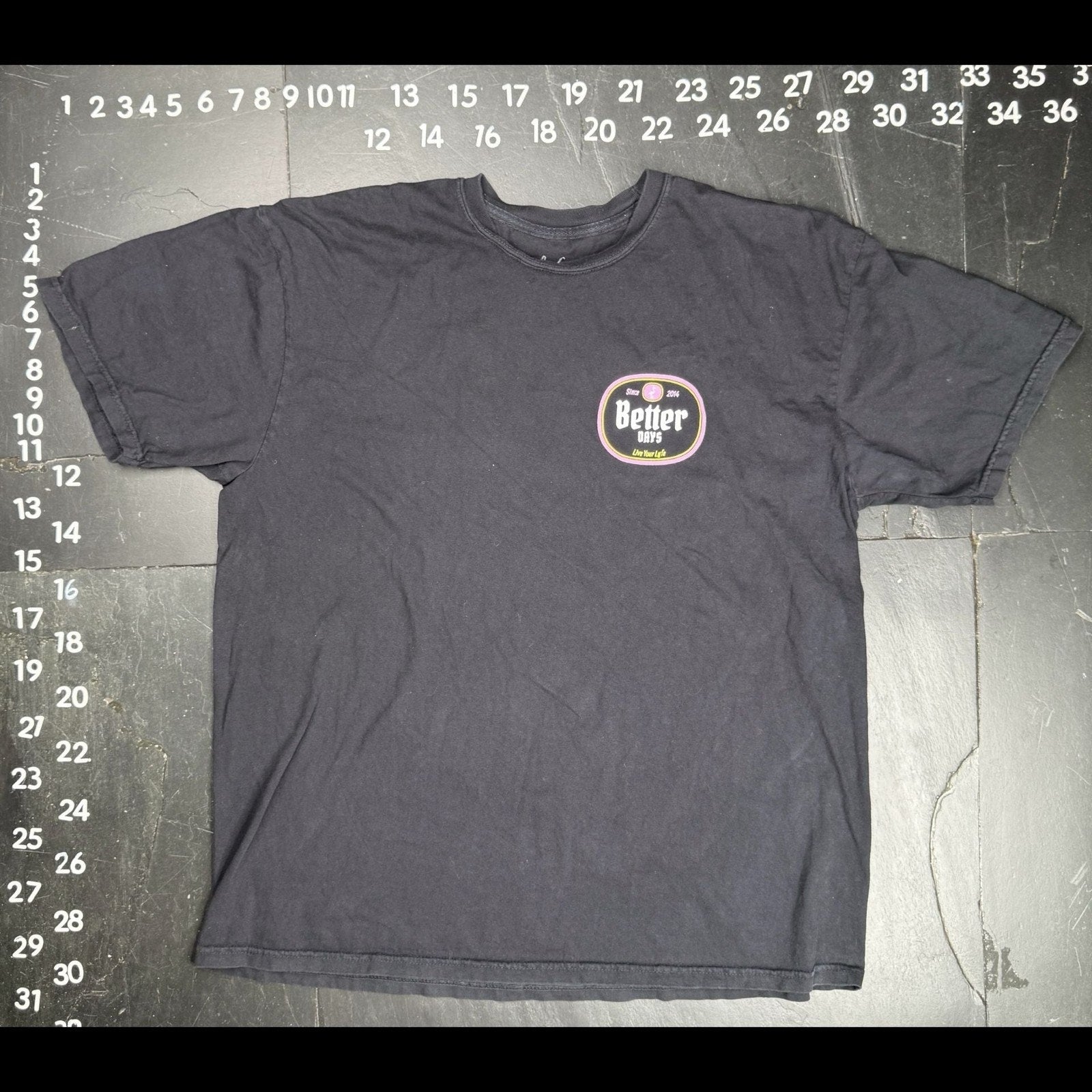Lyfe Better Days Graphic T-Shirt Black Size XL