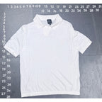 Armani Exchange White Knit Short Sleeve Polo Shirt Size S