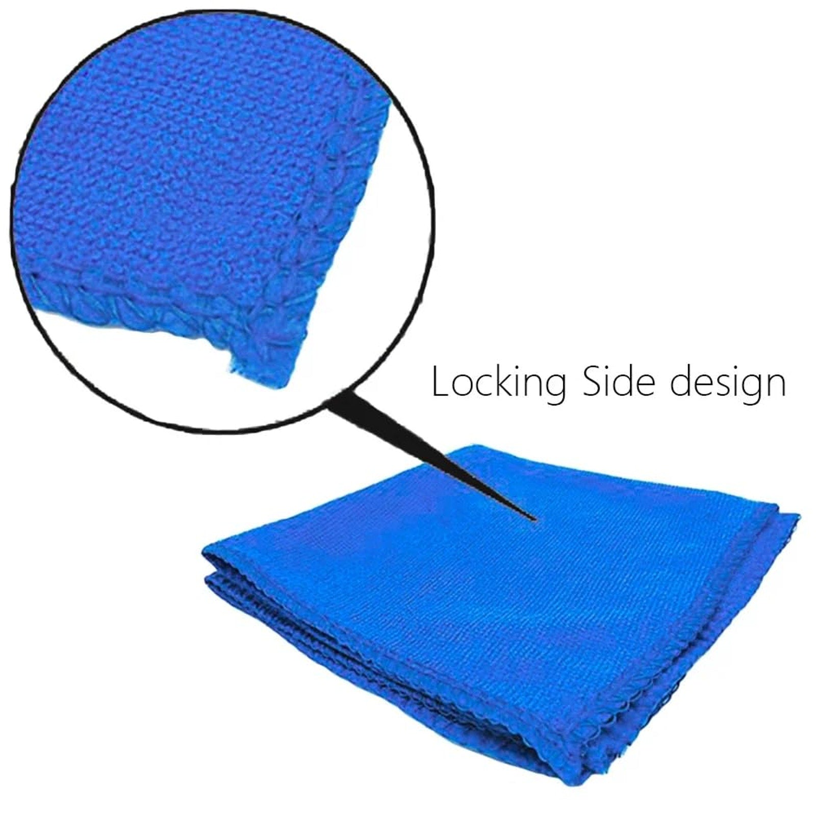 Microfiber Cleaning Cloths, 12 x 12 inches, Pack of 10, Royal Blue
