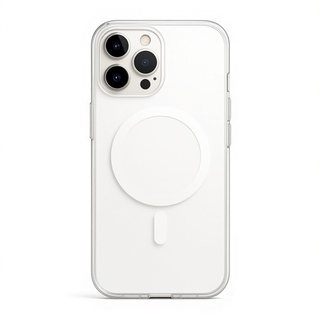 Clear Magnetic iPhone Case  Cover for iPhone 11-16 Pro Max, Wireless Charging Compatible
