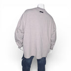 ESSENTIALS Fear of God Heather Grey Crew Neck Long Sleeve T-Shirt