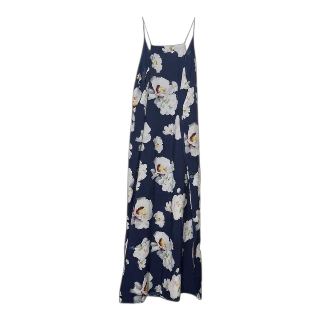 Eliane Rose Navy Blue Floral Maxi Dress with Spaghetti Straps
