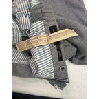 Massimo Dutti Gray Herringbone Slim Fit Chino Trousers size 32