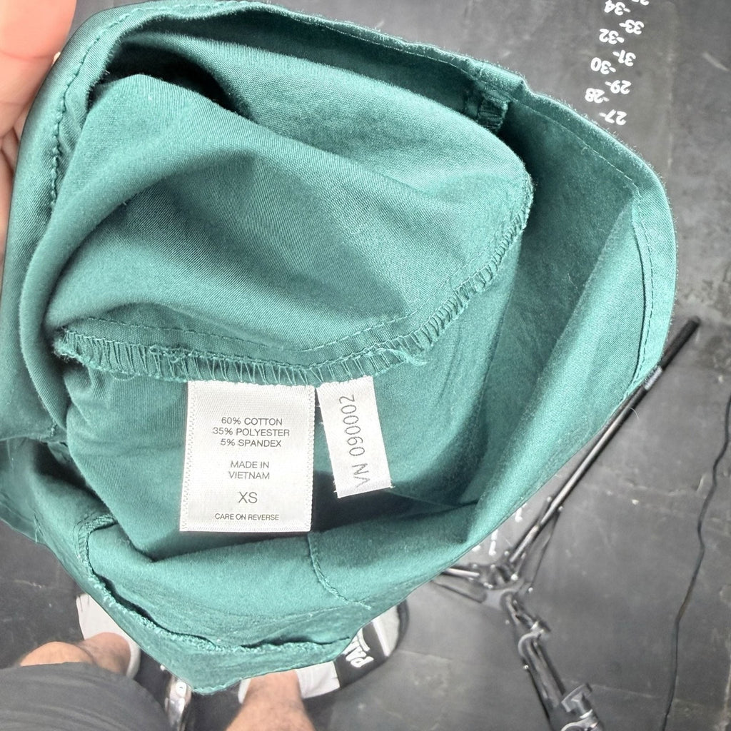 New York & Company 7th Avenue Design Studio Teal Button Down Long Sleeve Shirt X