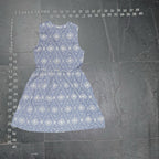 Gap Blue and White Medallion Geometric Print Sleeveless Mini Dress
