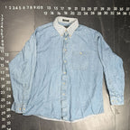 The Arrow Company Pastime Denim Button Down Shirt Size 17 34/35