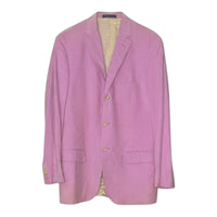 Polo Ralph Lauren Men's Pink 100% Cotton Sport Coat Blazer Size 44L