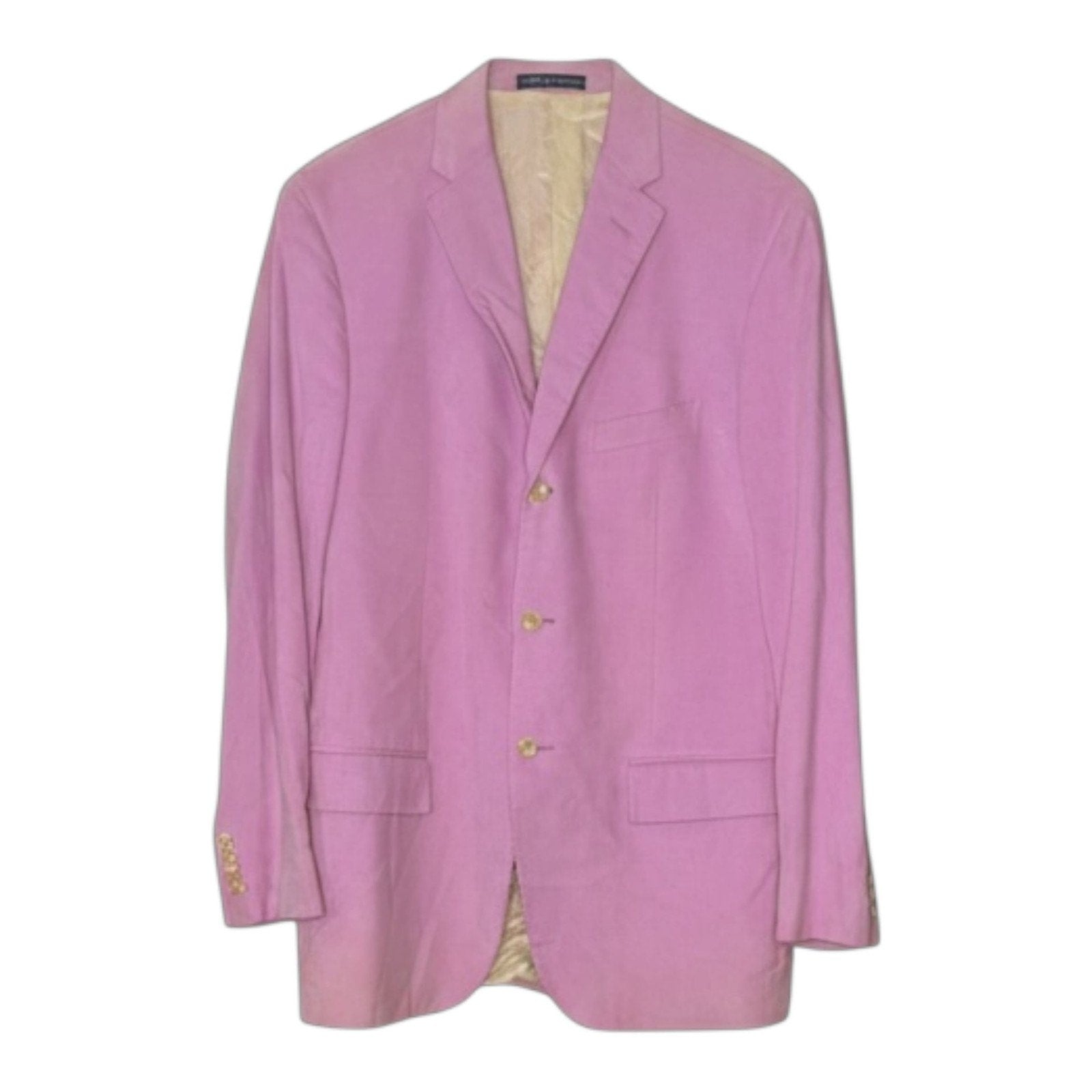 Polo Ralph Lauren Men's Pink 100% Cotton Sport Coat Blazer Size 44L