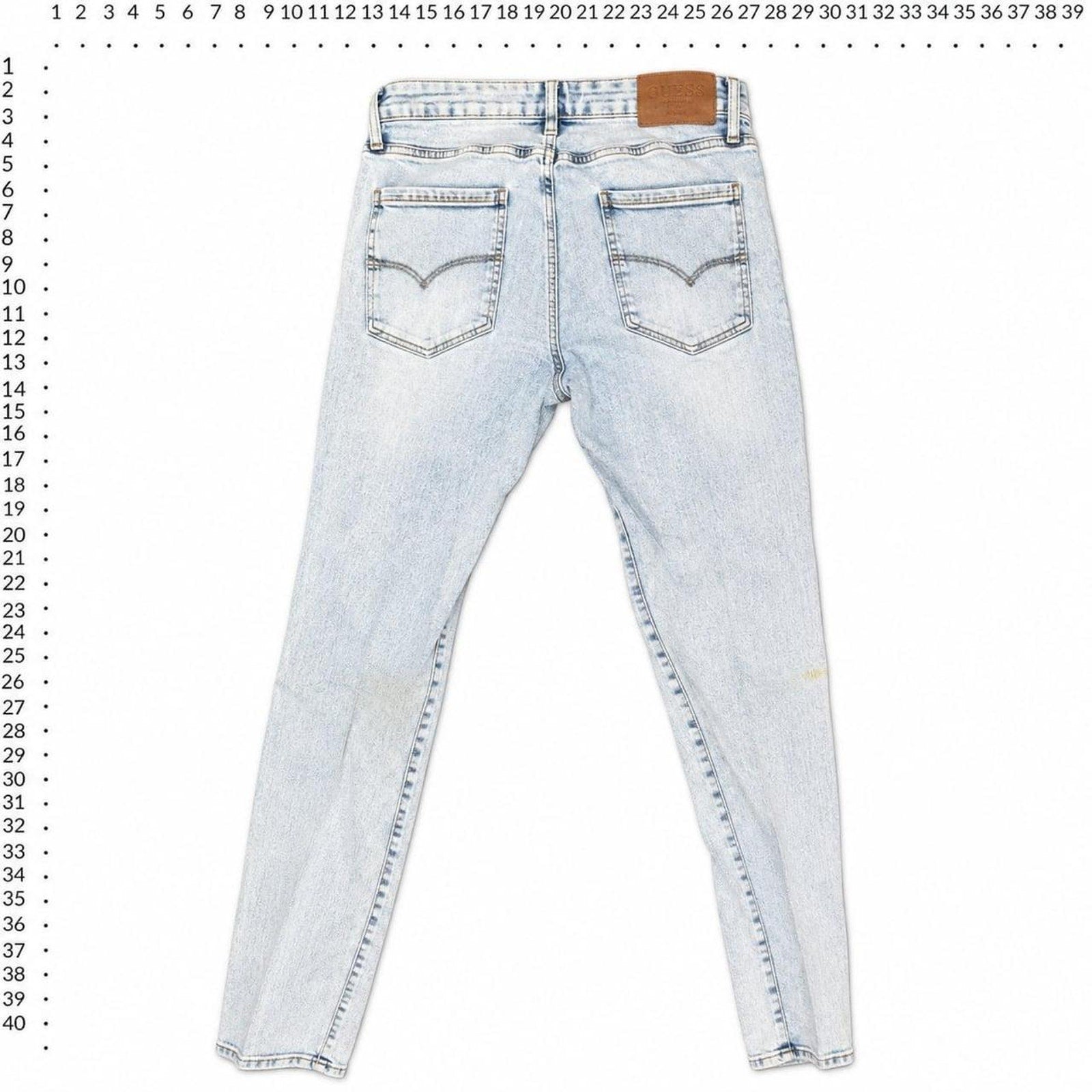 Guess slim tapered distressed jeans
