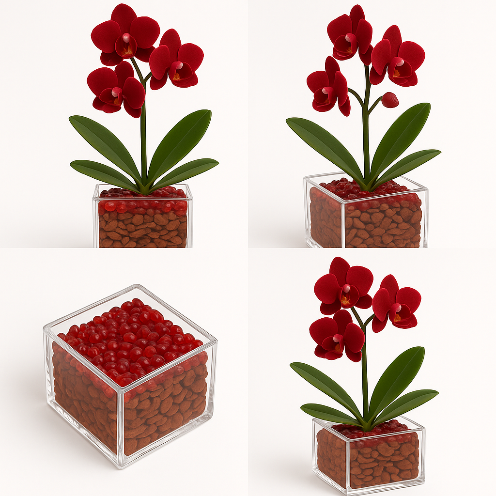 Grounded Harmony - Root Chakra Mini Orchid Garden