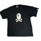 A Bathing Ape Black Skull & Crossbones Ape Head Tee Size M