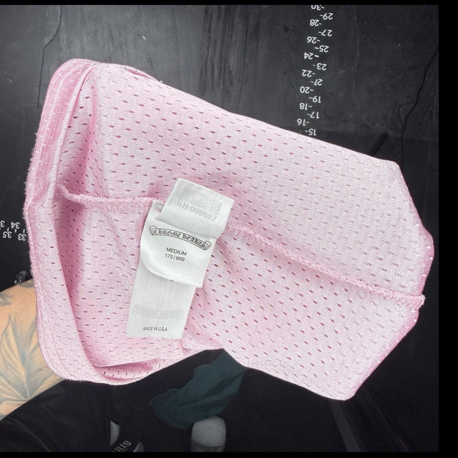 Chrome Hearts Pink 'Love You' Mesh Warm-Up Long Sleeve Jersey