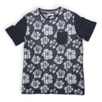Beans x Bones Men's Hibiscus Print Pocket T-Shirt Size L