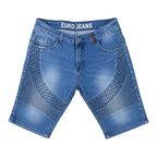 Forever Young Euro Jeans Moto Biker Denim Shorts