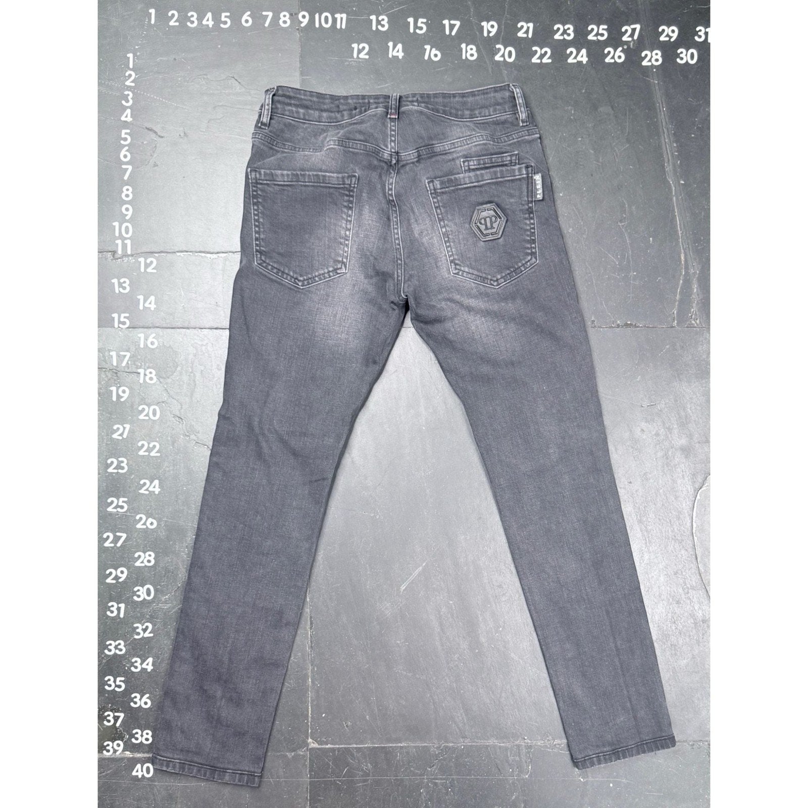 Philipp Plein Super Straight Cut Dark Soul Jeans Size 29