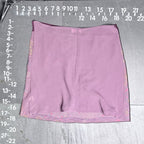 Vintage Y2K Charlotte Russe Purple Paisley Glitter Mesh Mini Skirt