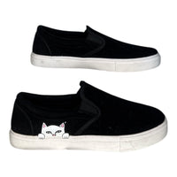 RIPNDIP Lord Nermal Black Slip-On Sneakers - Size 9