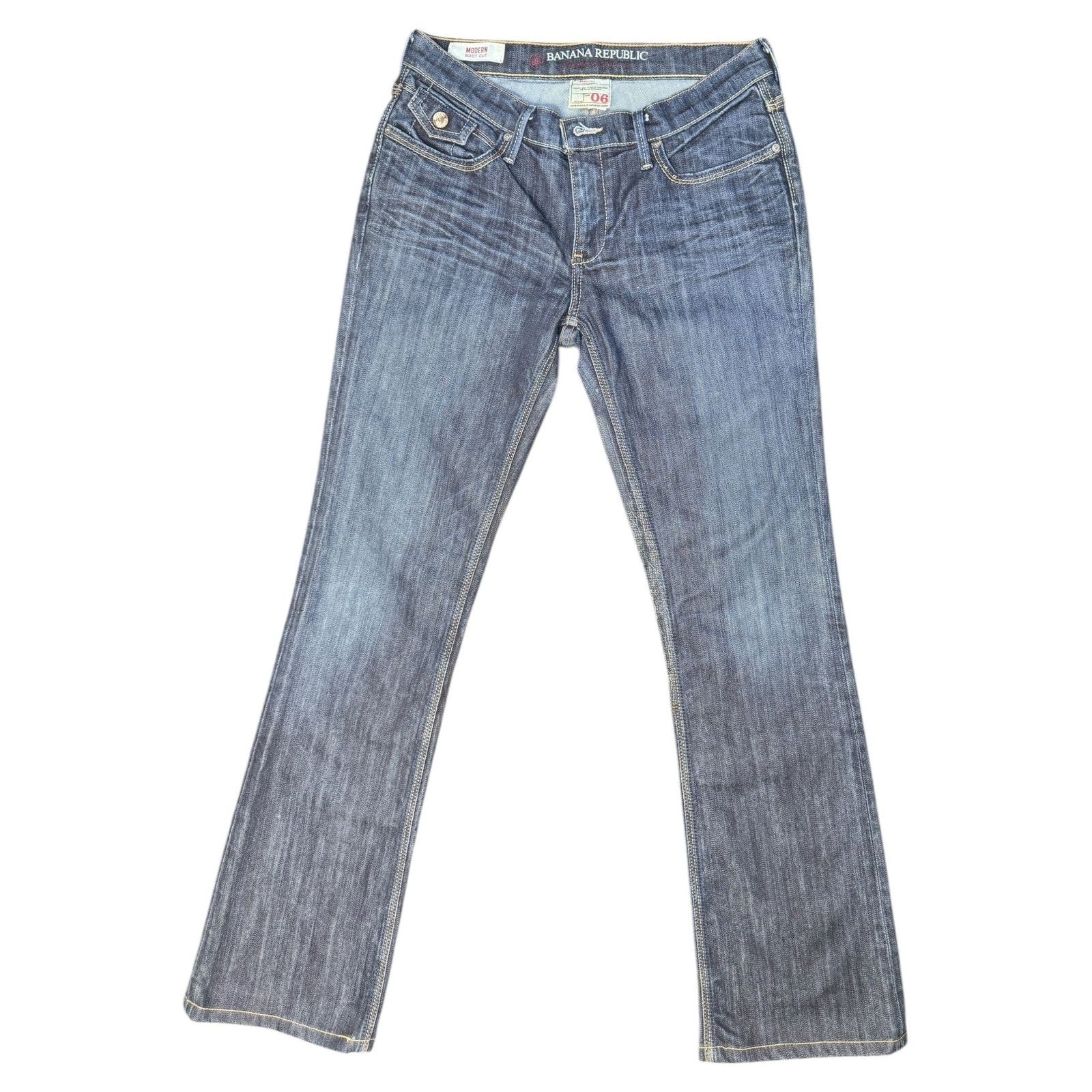 Banana Republic Heritage 06 Modern Bootcut Dark Wash Jeans