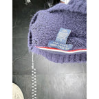 U.S. Polo Assn. Women's Cable Knit Crew Neck Sweater Navy Blue Large U.S. Polo Assn.