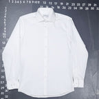 John Henric White Cotton Dress Shirt Size 15.75 / 40