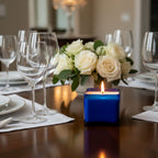 Blue Hour — Bergamot + Fresh Air + Cedar Candle (Cobalt Square Glass) — 18 oz