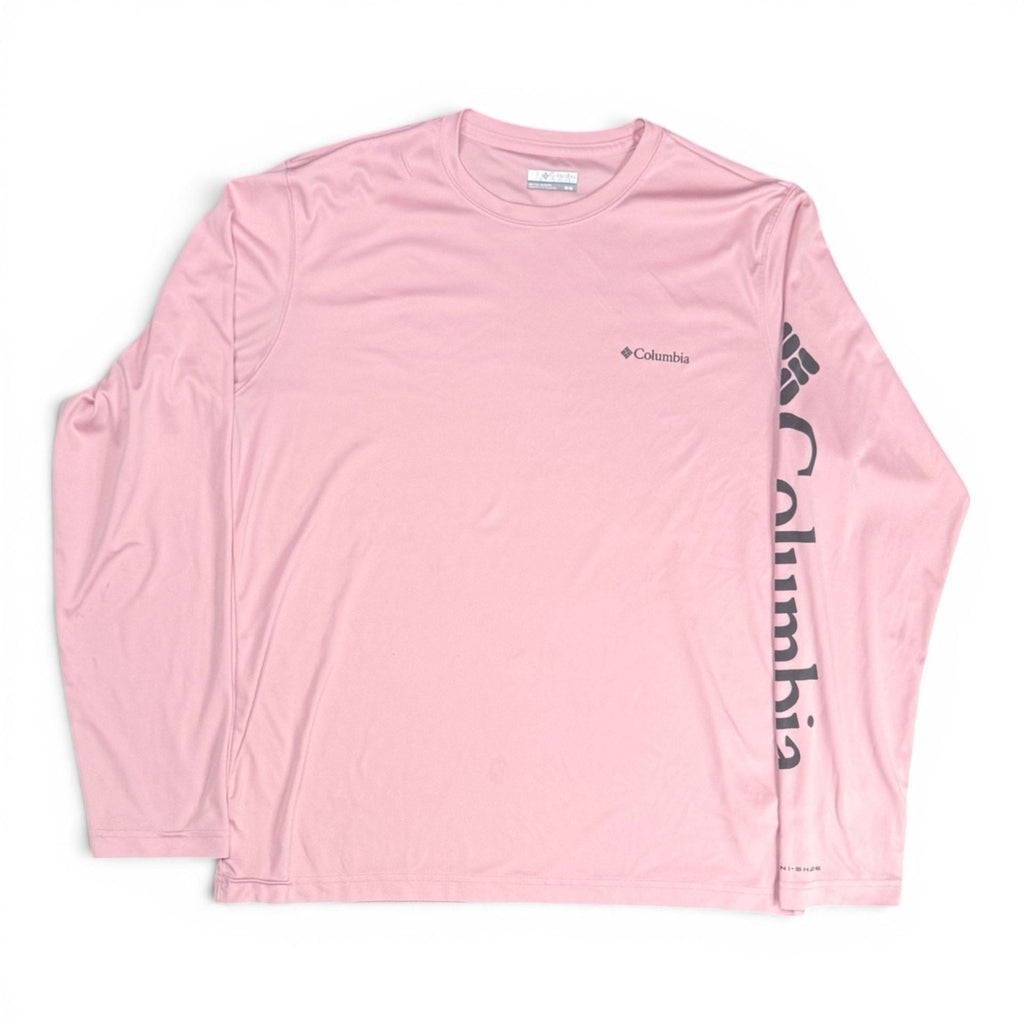Columbia PFG Terminal Tackle Long Sleeve Sun Shirt Pink Size M