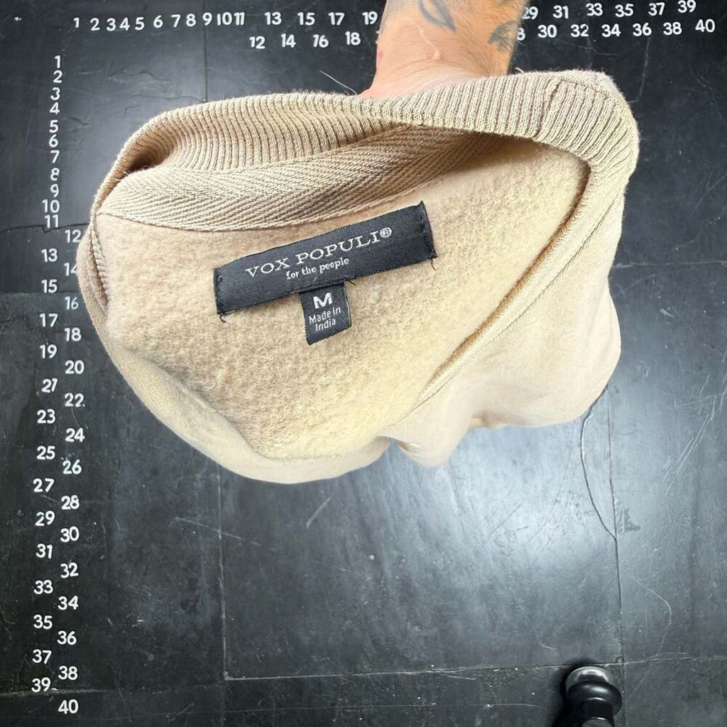 Vox Populi Chill Graphic Sweatshirt Tan Size Medium