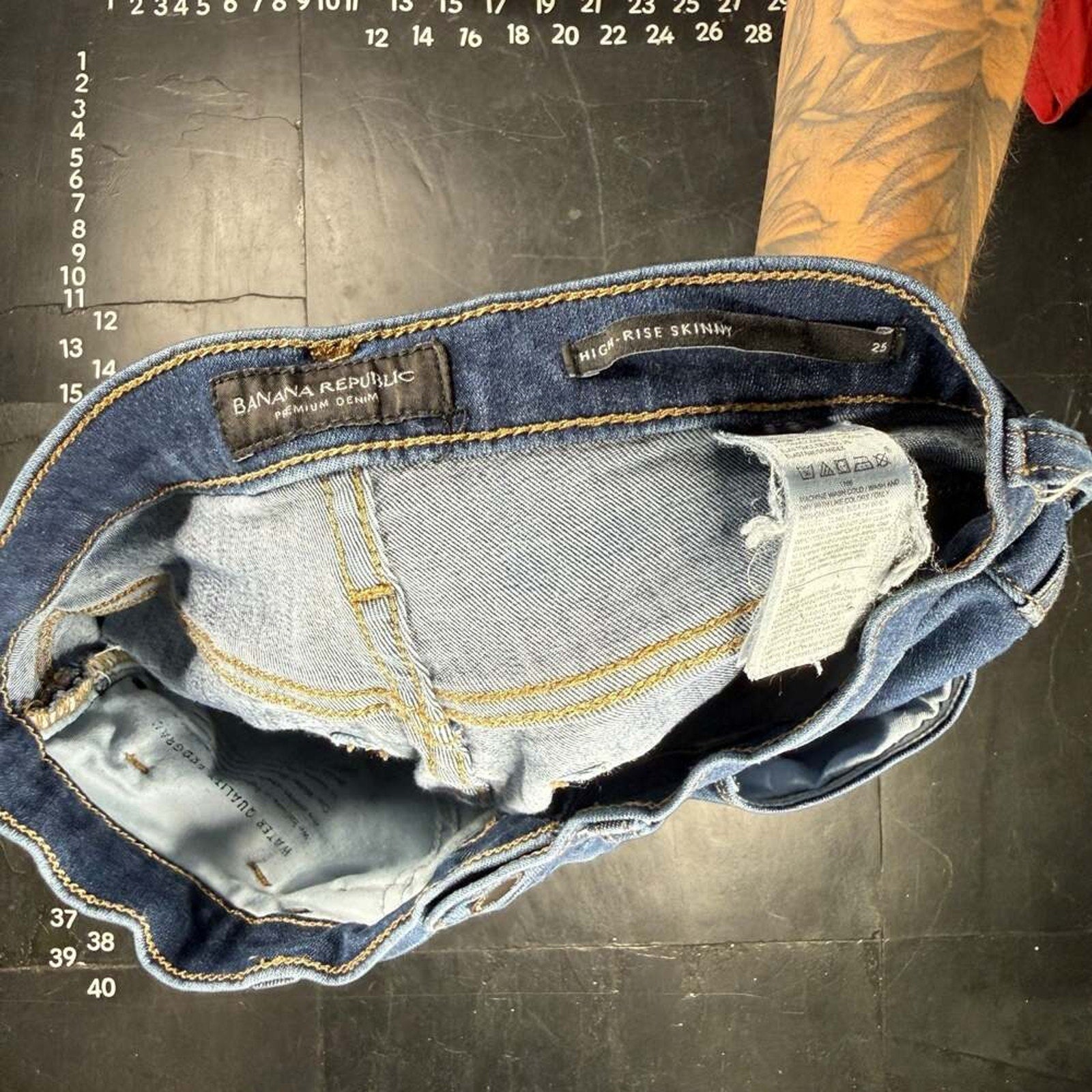 Banana Republic Premium Denim High-Rise Skinny Jeans Size 25