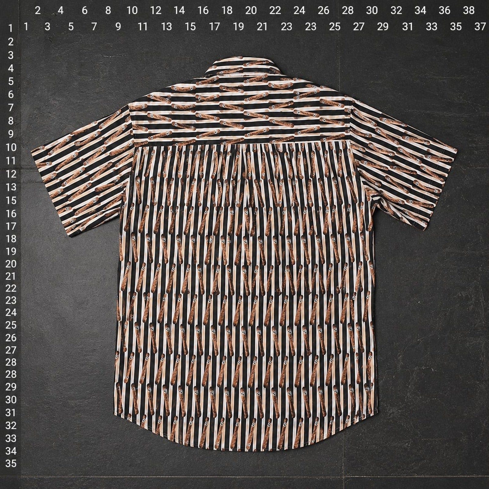 Tribute Vintage All-Over Cigar Print Button Down Shirt