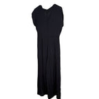 Gigi Parker Black Sleeveless Scoop Neck Midi Dress