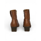 Franco Sarto Women's Cognac Leather Pointed Toe Ankle Booties