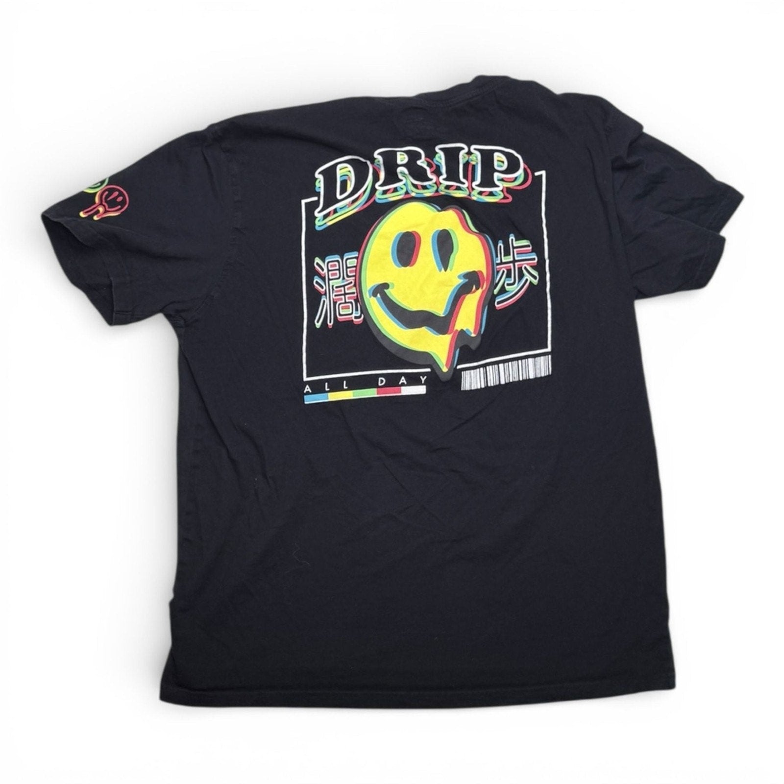 Brooklyn Cloth All Day Drip Melty Smiley Face Graphic T-Shirt