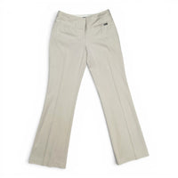 Express Editor Beige Flare Leg Dress Pants