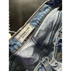 Abercrombie & Fitch High Rise Mom Short Distressed Denim Size 28/6