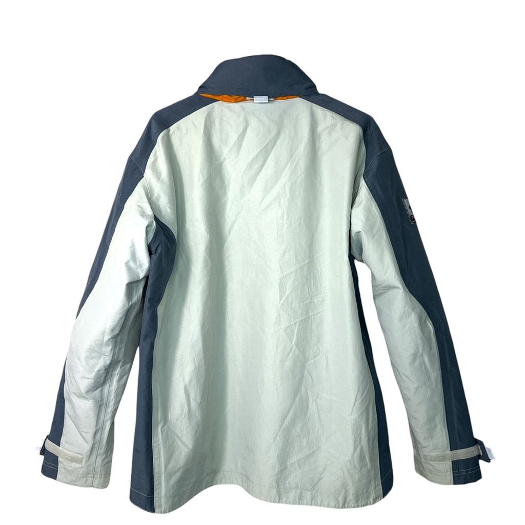 Tribord Women's Gray and Blue Waterproof Hooded Ski Jacket